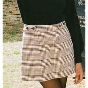 Doen Chieri Skirt in Sommerville Check Size 0